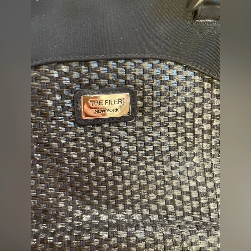The Filer New York organizer purse bag woven goth black caboodle wallet boho